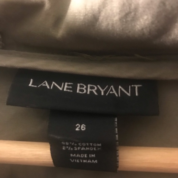 Lane Bryant size 26 Olive anorak jacket with hood - Picture 7 of 7